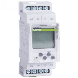 Programator czasowy, wyłącznik cyfrowy na szynę TH-35 2-kanałowy 2P (230V AC), 2-modułowy Ex9DTS 2CO NOARK