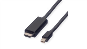 Value Kabel Mini Displayport, Mini Dp-Uhdtv, M/M, Zwart, 2 M