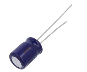 Kondensator 100μF 50V dc Radialny, Otwór przelotowy Panasonic roztaw: 5mm 8 x 11.5mm