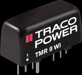 TMR 9-2422WI DC/DC converter TMR 9WI series, 9 W, 9-36/±12 VDC, SIP