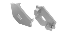 Końcówka Profil Kąt Do Led C Popiel