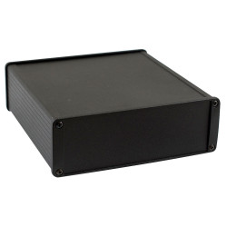 Hammond 1457T1601EBK EMI/RFI Shielded Extruded Aluminium 160x165x55mm Black