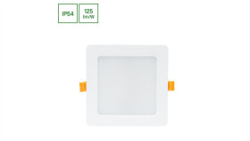 Dure 3 Downlight 12W Nw 230V 110St Ip54 Ik06 145X145x34 Biały Kwadratowa...