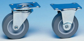 Koło samonastawne średnica kabla 50mm Płyta Guitel Hervieu 20kg wysokość całkowita 62mm