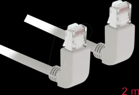 83523 Network cable RJ45 Cat.6A S/FTP upwards / upwards angled 2 m