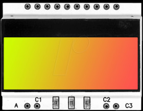 EA LED36X28-GR LED illumination for EA DOGS104x, 33.5 x 12.5 mm, yellow-green /