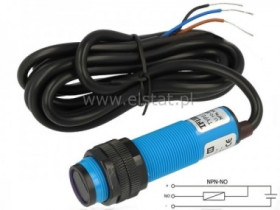 Czujnik fotoelektryczny, G18D10NK, NPN, NO 10cm
