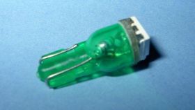 T-6,5-1G HP 12V ZIELONA LED KWADRAT