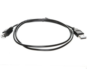 Kabel połączeniowy USB 2.0 Typ USB A/USB B, M/M czarny 1m AK-300102-010-S