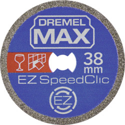 Dremel 2615S545DM Max Life Cutting Disc 38.1mm Diamond Tool for Hard Materials