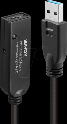 43375 LINDY 20-m USB 3.0 active extension Type A to C