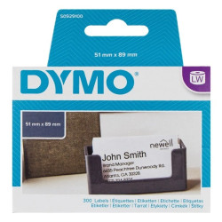 Etykiety wizytówkowe do drukarek 51x89mm bez kleju białe S0929100 /1rolka x 300szt./