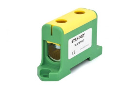 Złączka szynowa gwintowa al/cu 95mm2 zielono-żółta WLZ-35P/95Z