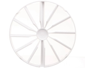 Zawór zwrotny wentylatora fi 150 biały ZZ150