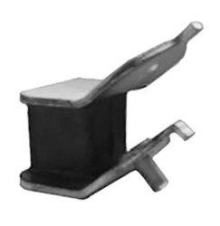 Mocowanie antywibracyjne, M8, Ø 36mm, H 36mm, 90, materiał: Guma naturalna 60 Shore A, RS PRO