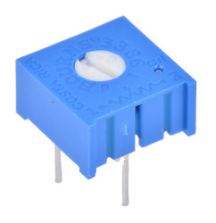 Potencjometr dostrojczy 15kΩ THT 0.5W Regulacja górna 0,76 mm