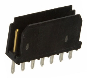 Listwa stykowa PCB 7-pinowe Dubox raster: 2.54 mm Prosty 1-rzędowe Amphenol Communications Solutions Otwór przelotowy1