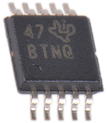 ADC 12 bitów 3.3ksps A/C: 4 VSSOP Delta Sigma Szeregowy (SPI) Od 2 do 5,5 V