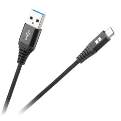 Kabel micro USB 2m czarny