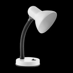 FUPI lampa biurkowa 40W E27 stal + tworzywo biała DL-4/W