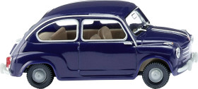Wiking 009907 H0 Model samochodu Fiat 600 - ciemnoniebieski