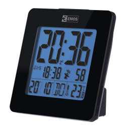 Budzik Cyfrowy DCF E0113 zegar,termometr,data,