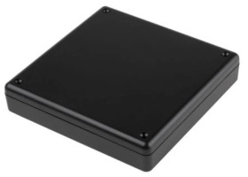 Obudowa Czarny, 125 x 125 x 25mm, RS PRO