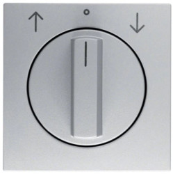B.Kwadrat/B.7 Płytka czołowa z pokrętłem do łącznika żaluzjowego obrotowego, alu mat, lakierowany 1080140400