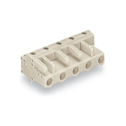 WAGO 722-834 Female MCS-MIDI 4P 7.5mm Angled Solder Pins