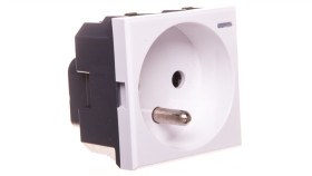 Axolute Gniazdo Pojedyncze Z/U 16A Białe Hd4142an