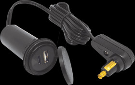 USB17 Motorcycle - tank bag cable, USB-A / USB-C