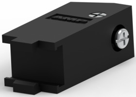 D-Sub connector housing, size: 1 (DE), straight 180°, angled 45°, cable Ø 6.5 mm, PP, black, 5205729-1