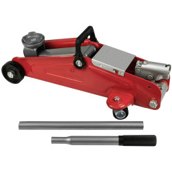 APA 21029 Floor Jack 2T 135-335mm Safety Valve Steering Rollers