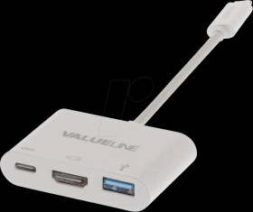 CCGB64765WT02 USB-AdapterCable, male Typ C &gt; USB-A / USB Typ-C / HDMI