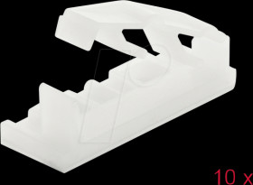 60179 Cable holder with retainer clip, flat ribbon, screw-on