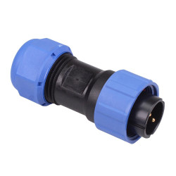 2 Pin Waterproof W17 Male Plug Cable Connector IP68