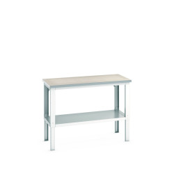 Stół warsztatowy szer. 1500mm Nie Stołek ramowy o regulowanej wysokości Stal dł. 750mm wys. 740 → 1140mm