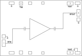 1 Watt Power Amplifier Chip, 24 - 29.5 GHz