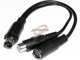 PRZEJŚCIE DINMINI 6/GNIAZDO RCA + GNIAZDO SVHS