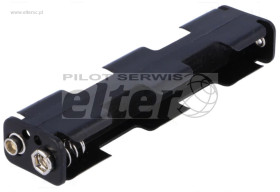 Pojemnik na baterie R6 AA 4szt z wyj. na 6F22