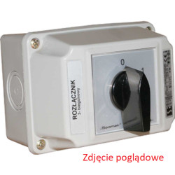 Łącznik krzywkowy do zmiany kierunku obrotów w obudowie ŁK16R-3.8368\OB2