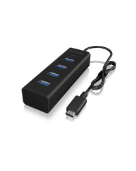 Hub Multiport USB-C® USB 3.2 Gen 2 (USB 3.0) ICY BOX 4 porty czarny