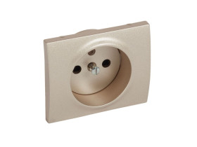 SISTENA LIFE Plakietka Titan gniazda pojedyncze 2p+z z przesłonami styków 771428 LEGRAND