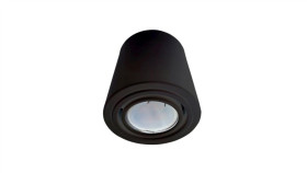 Lampa Sufitowa Tubo Black 1X7w Led Gu10 Ml225 Milagro