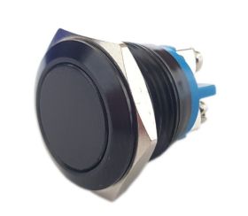 Przycisk wandaloodporny PBWB-16BKS CZARNY monostabilny płaski