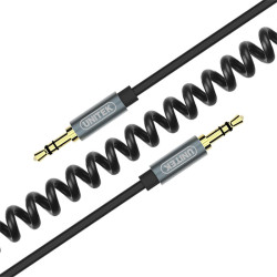Kabel Jack 3,5 Wtyk-Wtyk 1,5m TWIST UNITEK spiralny
