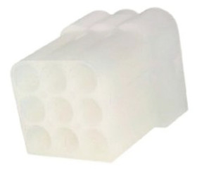 Adapter złącza 9-pinowe 3-rzędowe raster: 6.1mm TE Connectivity Żeński Montaż na kablu Commercial MATE-N-LOK