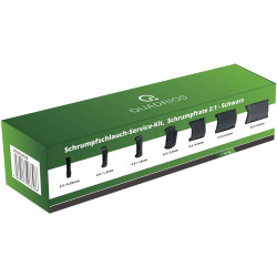 Quadrios 2004CA098 Heatshrink Set Black 7 Parts 2:1 Shrinkage Halogen-Free