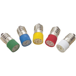 Barthelme 70113122 LED E10 120&#xB0; 2-Chip Red 12V 9.3 x 31mm