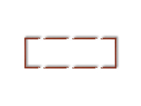 DECO Ramka wypełniająca 3 potrójna brązowy metalik 9DRW-3 KARLIK